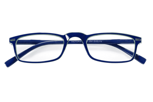 Lesebrille Victoria Collection Evelyn blau grün frontal