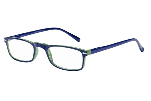 Lesebrille Victoria Collection Evelyn blau grün seitlich