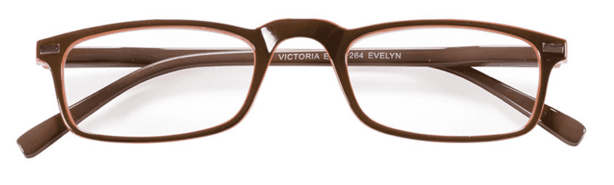 vic_evelyn_braunOrange_44_41 Lesebrille Victoria Collection Evelyn braun orange frontal