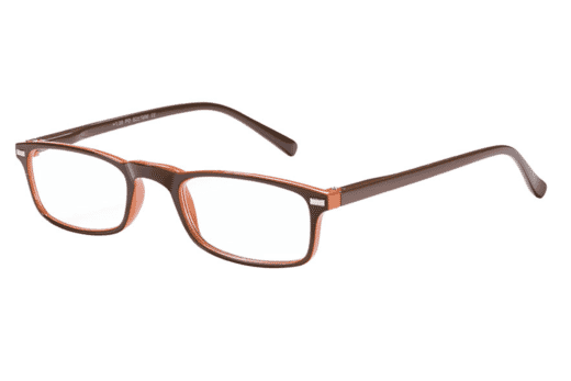 Lesebrille Victoria Collection Evelyn braun orange seitlich
