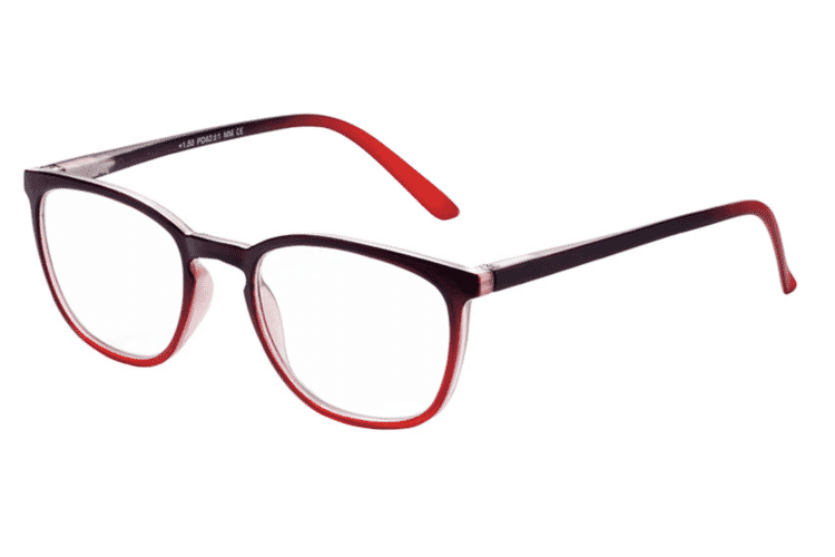 vic_marlen_rot_07_12 Lesebrille Victoria Collection Marlen rot seitlich