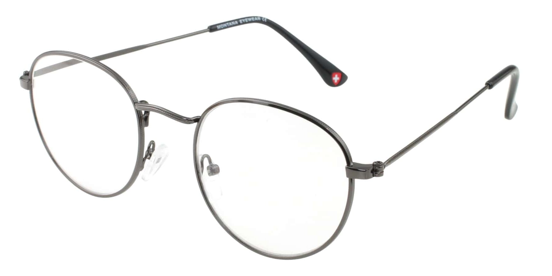 Lesebrille Montana Eyewear MR54 anthrazit Produktbild seitlich