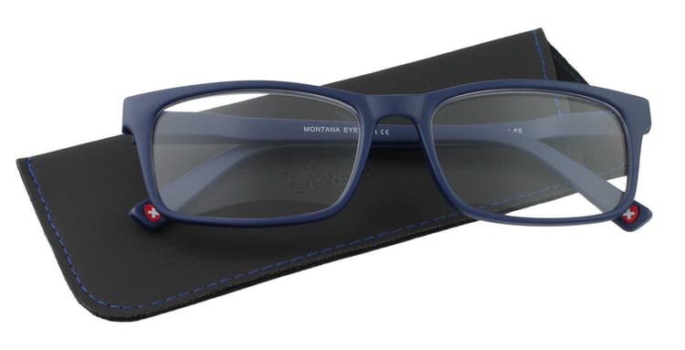 Lesebrille Montana Eyewear MR73 blue mit Etui Lesebrille Montana Eyewear MR73 blue Produktbild mit Etui