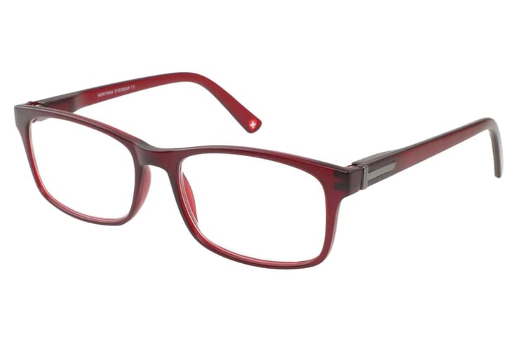 Lesebrille Montana Eyewear MR73 rot seitlich Lesebrille Montana Eyewear MR73 rot Produktbild seitlich