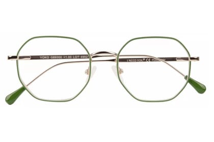 I Need You Lesebrille Yoko grün gold Produktbild frontal I Need You Lesebrille Yoko grün gold Produktbild frontal