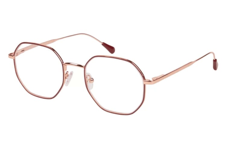 I Need You Lesebrille Yoko rot kupfer Produktbild seitlich I Need You Lesebrille Yoko rot kupfer Produktbild seitlich