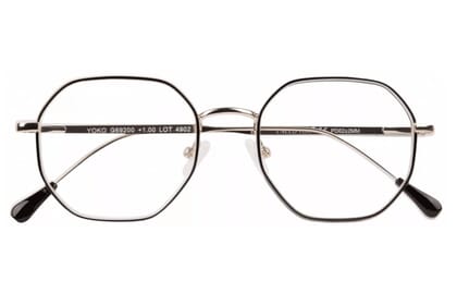 I Need You Lesebrille Yoko schwarz gold Produktbild frontal I Need You Lesebrille Yoko schwarz gold Produktbild frontal