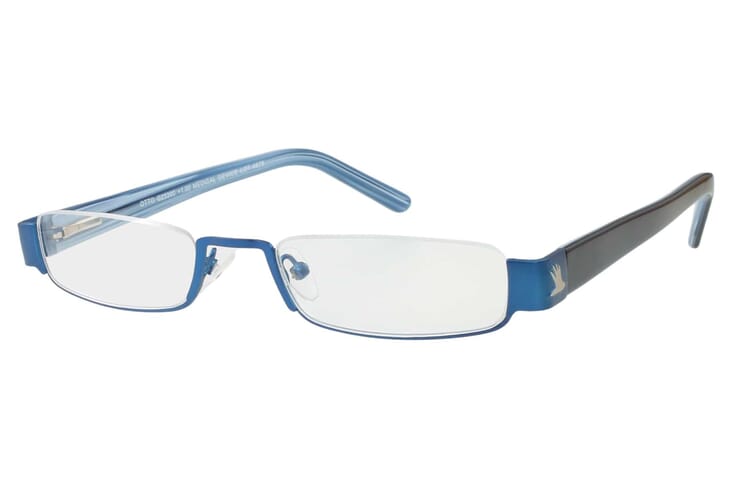 I Need You Halbrand Lesebrille Otto blau seitlich I Need You Halbrand Lesebrille Otto blau Produktbild seitlich
