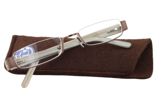 I Need You Halbrand Lesebrille Otto braun Produktbild auf Etui