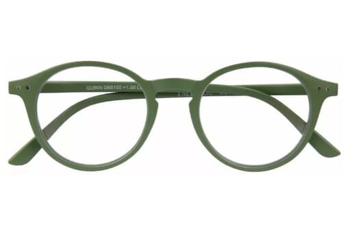 Lesebrille I Need You Quinn grün frontal Produktbild
