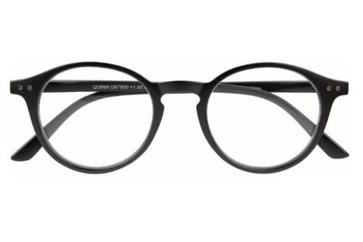 Lesebrille I Need You Quinn schwarz frontal Produktbild