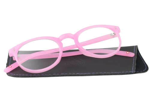 Lesebrille Montana MR55 berry auf Etui Produktbild
