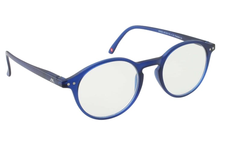 Lesebrille Montana MR65 blau seitlich Lesebrille Montana MR65 blau seitlich Produktbild