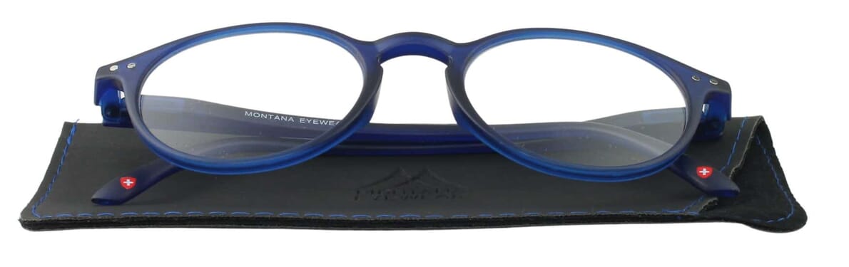 Lesebrille Montana MR65 blau auf Etui Lesebrille Montana MR65 blau auf Etui Produktbild