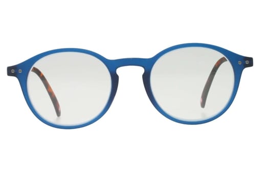 Lesebrille Montana MR65 blau havanna frontal Produktbild