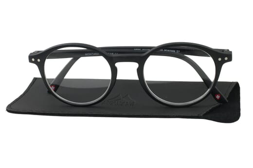 Lesebrille Montana MR65 schwarz auf Etui Produktbild
