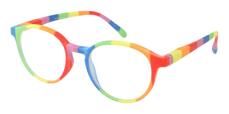 Lesebrille News Optic No. 88 farbenfroh seitlich Lesebrille News Optic No. 88 farbenfroh seitlich Produktbild