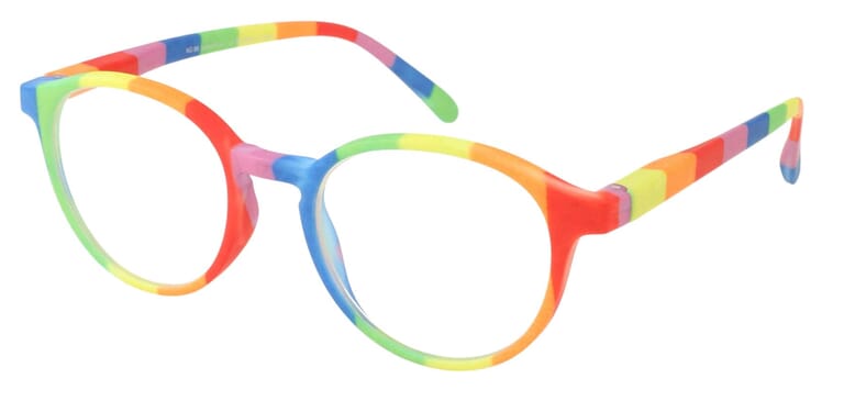 Lesebrille News Optic No. 88 farbenfroh seitlich Lesebrille News Optic No. 88 farbenfroh seitlich Produktbild