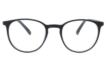 Lesebrille Victoria Linda blau frontal Linda Blau