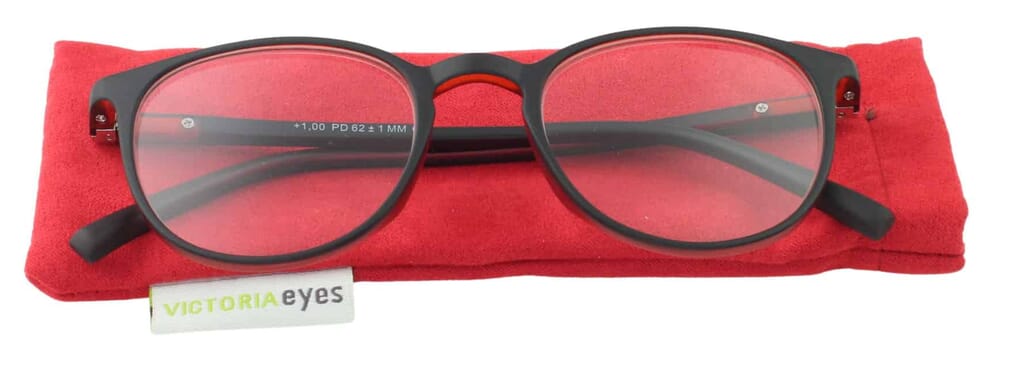 Reading glasses Victoria Linda red with case Reading glasses Victoria Linda red with case Product image