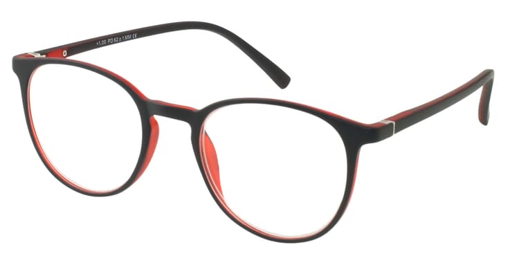 Reading glasses Victoria Linda red sideways Reading glasses Victoria Linda red side Product image