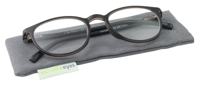 Reading glasses Victoria Linda black on case Reading glasses Victoria Linda black on case Product image