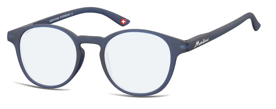 Blue light filter glasses Montana BLF52 blue side Product image Blue light filter glasses Montana BLF52 blue side Product image
