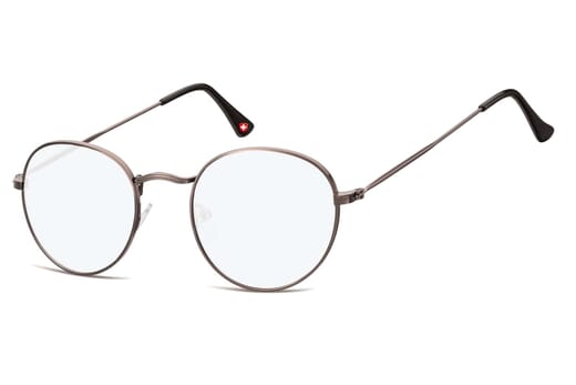 Blaulichtfilter Brille Montana HBLF54 Anthrazit schwarz seitlich Produktbild