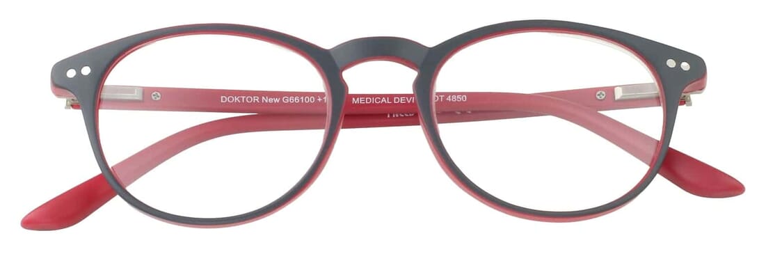 I NEED YOU Lesebrille Doktor New GrauRot geschlossen I NEED YOU Lesebrille Doktor New GrauRot geschlossen