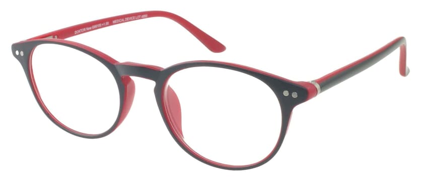 I NEED YOU Lesebrille Doktor New GrauRot seitlich I NEED YOU Lesebrille Doktor New GrauRot seitlich