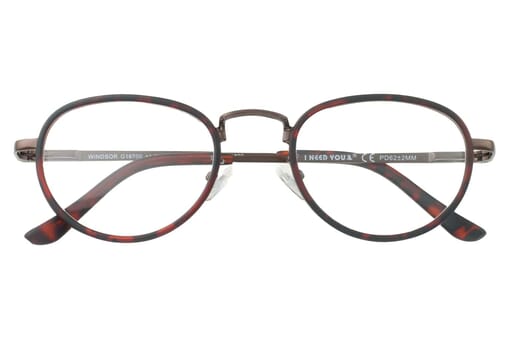 I NEED YOU Lesebrille Windsor Braun geschlossen