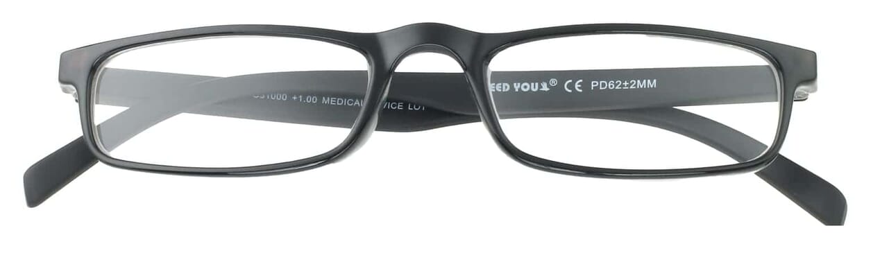 I NEED YOU Lesebrille half line black geschlossen I NEED YOU Lesebrille half line black geschlossen