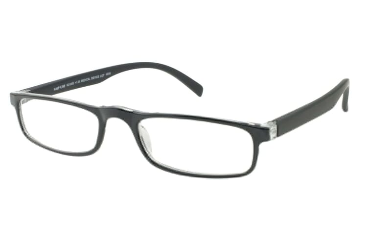 I NEED YOU reading glasses half line black sideways Half Lineblack