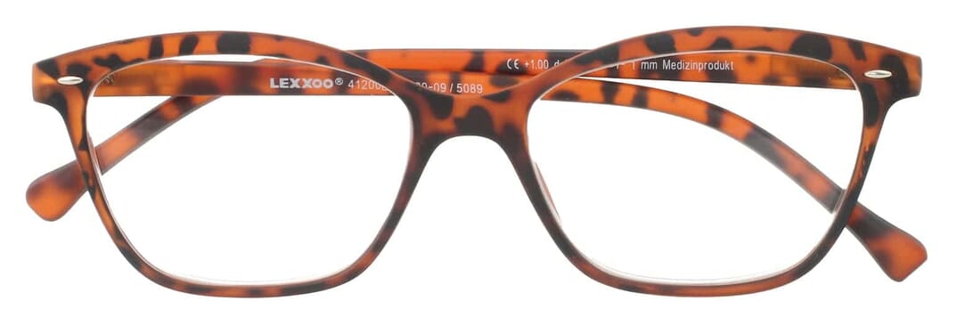 LEXXOO Lesebrille 4120A demi braun geschlossen LEXXOO Lesebrille 4120A demi braun geschlossen