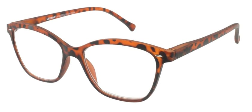 LEXXOO Lesebrille 4120A demi braun seitlich LEXXOO Lesebrille 4120A demi braun seitlich