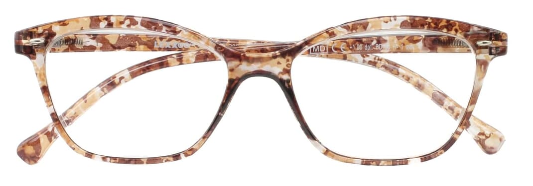 LEXXOO Lesebrille 4120A marmor beige geschlossen LEXXOO Lesebrille 4120A marmor beige geschlossen