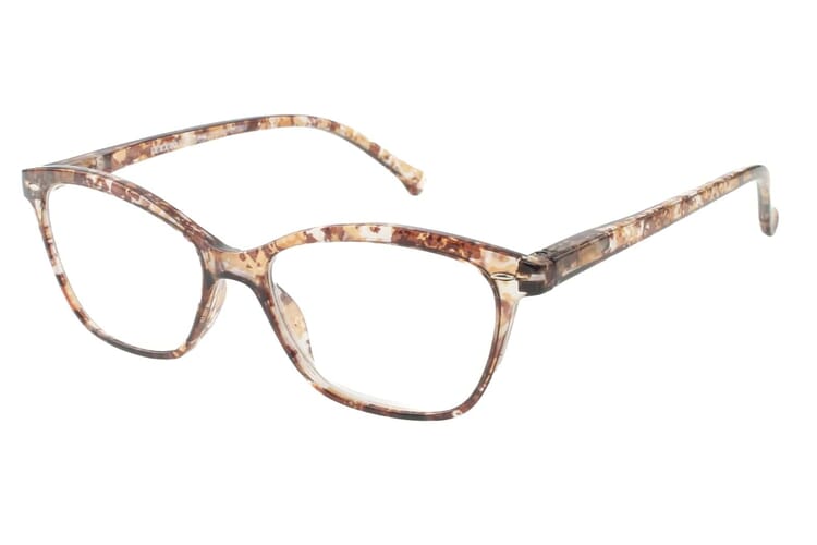 LEXXOO Reading glasses 4120A marble beige lateral LEXXOO Reading glasses 4120A marble beige lateral