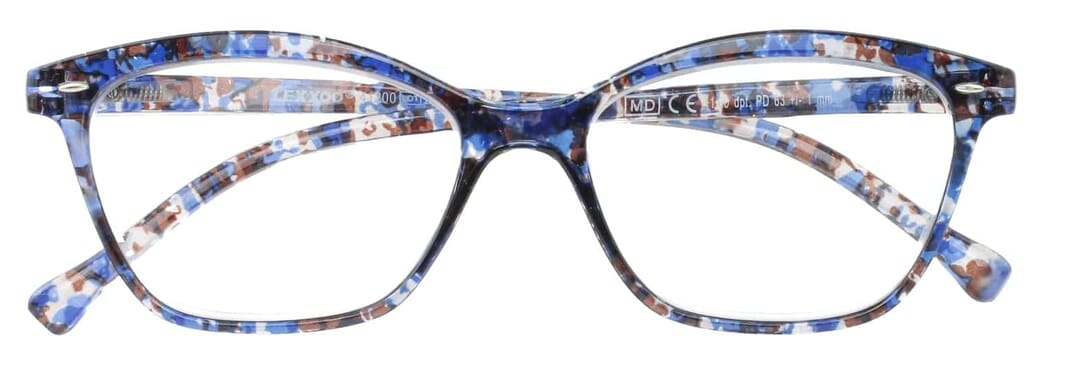LEXXOO Reading glasses 4120A marble blue closed LEXXOO Reading glasses 4120A marble blue closed