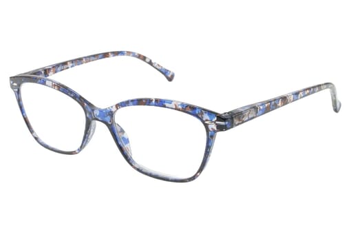 LEXXOO Reading glasses 4120A marble blue sideways