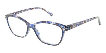 LEXXOO Lesebrille 4120A marmor blau seitlich LEXXOO Lesebrille 4120A marmor blau seitlich