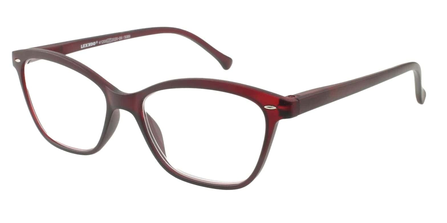 Lesebrille LEXXOO 4120A rot seitlich
