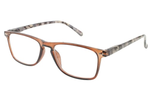 LEXXOO Lesebrille 4128B braun seitlich