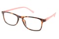 LEXXOO Lesebrille 4128B demi braun rosa seitlich LEXXOO Lesebrille 4128B demi braun rosa seitlich