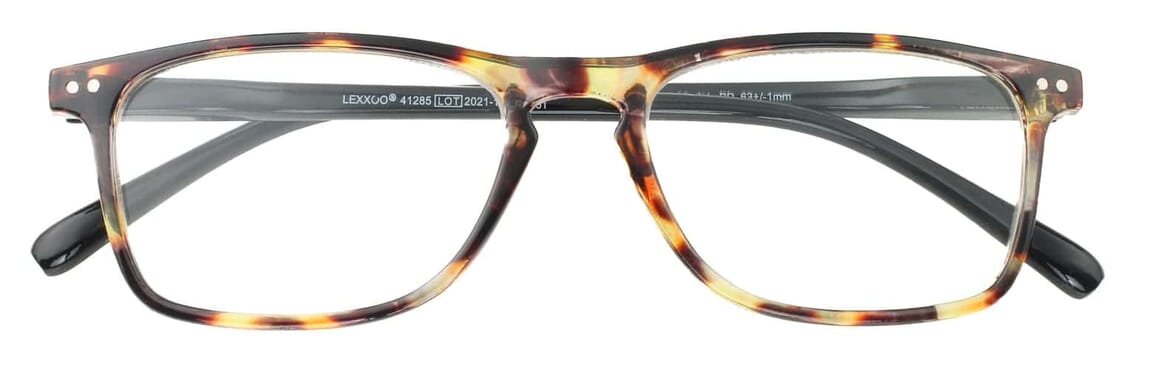 LEXXOO Lesebrille 4128B havanna schwarz geschlossen Lesebrille LEXXOO 4128B havanna schwarz