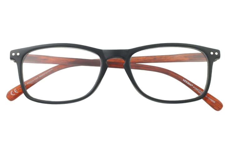 LEXXOO Reading glasses 4128B black brown closed Reading glasses LEXXOO 4128B black brown