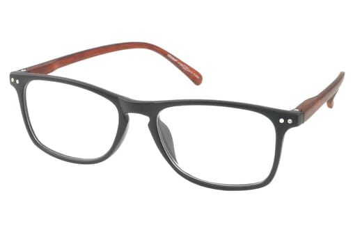 LEXXOO Lesebrille 4128B schwarz braun seitlich