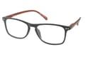 LEXXOO Lesebrille 4128B schwarz braun seitlich LEXXOO Lesebrille 4128B schwarz braun seitlich