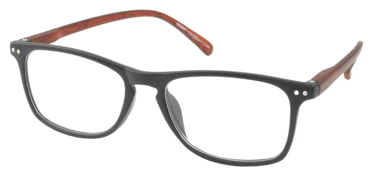 LEXXOO Lesebrille 4128B schwarz braun seitlich LEXXOO Lesebrille 4128B schwarz braun seitlich