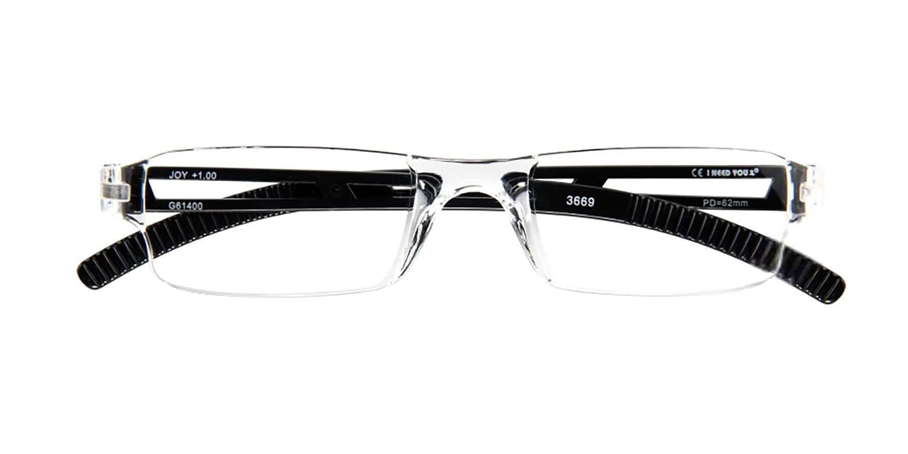 Lesebrille I Need You Joy schwarz frontal