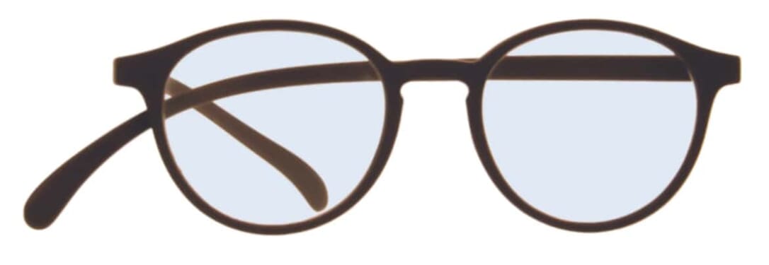 Blaulichtfilter Brille Klammeraffe No. 12 brownie frontal Blaulichtfilter Brille Klammeraffe No. 12 brownie